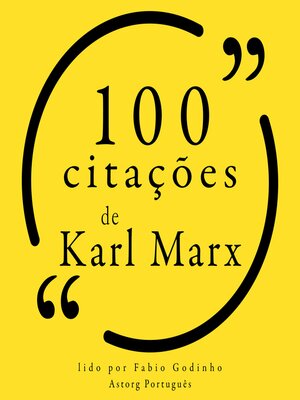 cover image of 100 citações de Karl Marx